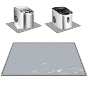 Tapete de bancada portátil em silicone para fabrico de gelo, com pontos antiderrapantes, à prova de água, disponível em 48,26 cm x 30,48 cm/60,96 cm x 40,64 cm – Ideal para cozinhas domésticas e comerciais, proteção de bancada | Acessório de cozinha moderno | Tapete de bancada durável