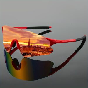 1 Par de Óculos Femininos Novos Sem Núcleo Integrado Popular Óculos de Moda com Lentes Revestidas em Vários Cores Óculos Rosa para Homens Óculos Coloridos Adequados