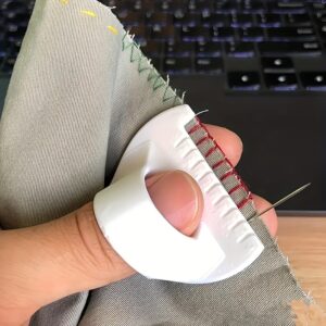 1 peça de ferramenta de costura manual de plástico fácil de usar para iniciantes e idosos – espaçamento de 4mm, ideal para projetos de costura, artesanato DIY e decoração de casa, acessório de costura | Design ergonômico | Ferramenta de costura durável