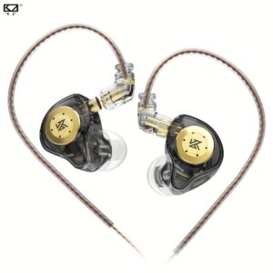 KZ EDX Pro In Ear Monitor Fones de ouvido com fio IEM Fones de ouvido de ouvido Dual DD HiFi Stereo Sound Fones de ouvido Fones de ouvido com cancelamento de ruído