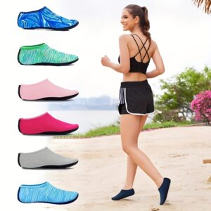 1 Par de Sapatos de Trekking Unissex, Sandálias de Praia Dobráveis e Portáteis, Sapatos Deslizantes Resistentes ao Desgaste para Calcanhares Nus, Sapatos de Ioga Macios e Confortáveis e Chinelos Domésticos, Adequados para Praias, Marinha, Piscinas e Mergulho