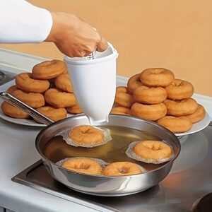 Máquina de fazer donuts fácil de usar – Prensa manual para donuts para assar, perfeita para uso doméstico e em restaurantes, máquina de ordenha, Eid Al-Adha Mubarak, utensílios de cozinha e mesa a granel