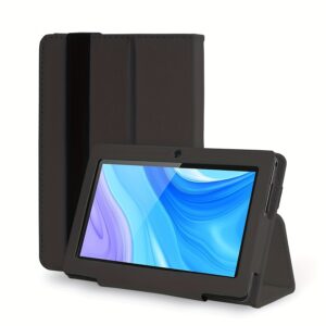 Tablet ATMPC de 17.78 cm com Android 11, Processador Quad Core, Tela HD IPS, Câmera Dupla, 2GB de RAM, 32GB de ROM, WiFi, Inclui Capa Protetora, Perfeito para Trabalho, Escola e Entretenimento, Tablet com Capa | Design Elegante | Tela HD