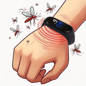 Pulseira Repelente de Mosquitos Doméstica, Repelente de Insetos, Pulseira Repelente de Mosquitos Feminina, Relógio Repelente de Mosquitos Masculino ao Ar Livre, Controle de Mosquitos de Verão, Unissex, Confortável de Usar, 1 Unidade
