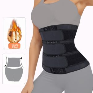 Cinto Modelador de Cintura Feminino, Dispositivo de Modelagem Abdominal e Treino de Suor, Modelador de Cintura Ajustável, Suporte de Cintura, Cinto Esportivo Elástico, Yoga Absorvente de Suor