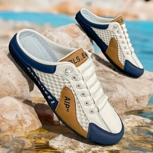 Zhenyue Foot Calçado Masculino Moderno Antiderrapante Sem Cadarço