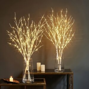 1 peça Luz Decorativa de Galho de Bétula Luminosa. Ramas artificiais simuladas alimentadas por bateria para decoração interna, casamentos, festas e festivais em casa