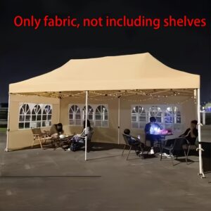 Grande Tecido de Perímetro para Tenda Externa à Prova d’Água 450.01 x 200.0 cm – Pano Oxford Transparente, À Prova de Vento e Chuva, Design Dobrável para Acampamentos, Piqueniques e Eventos, Tenda Impermeável