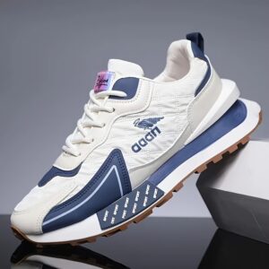 Sapatos de Corrida Masculinos com Sola Grossa – Duráveis e Confortáveis para Atividades ao Ar Livre, Uso Casual