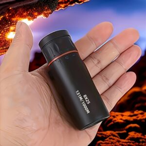 Telescópio Monocular de Alta Definição com Zoom 10X e Lente Objetiva de 25mm – PVC Durável, Foco Manual, Portátil para Aventuras ao Ar Livre, Viagens & Esportes – Compatível com Smartphone – Presente Perfeito para Dia dos Namorados, Ação de Graças, Natal, Halloween, Ano Novo