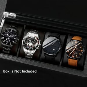 Conjunto de 4 Relógios Masculinos de Luxo com Quartzo Estilosos