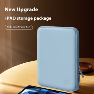 Mala de Tablet de Alta Qualidade de Cor Sólida, Durável, Portátil, Simples e Adequada à Pele, Feita de PU, Ideal para Negócios, com Mala Interna Portátil.
