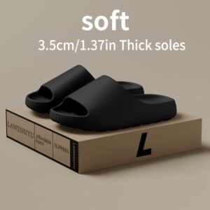 Chinelo masculino confortável de cor sólida com abertura nos dedos, antiderrapante e durável, evitando odores, feito de EVA, ideal para uso interno.