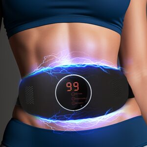 Massageador de Cintura Recarregável com Vibração – Inclui Cinto Elástico, Carregamento USB