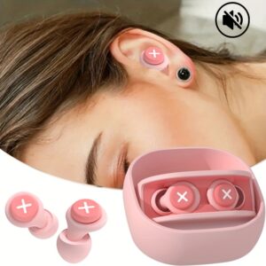 Protetor auricular de silicone para dormir à prova de som, artefato de sono super isolante de ruído, para estudantes, redução profissional de ruído para dormir em dormitórios, anti-ruído e ronco