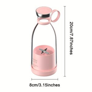Liquidificador de frutas mini portátil sem fio de 350ml – Perfeito para levar a qualquer lugar!