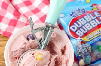Bubble Gum Ice Cream – Barefeet in the Kitchen
