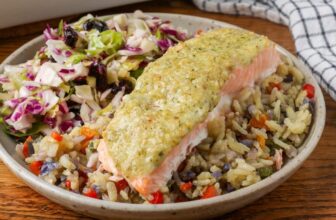 Pesto Salmon – Barefeet in the Kitchen