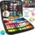 Kit de Costura Deluxe com 100 Peças e 30 Cores de Linha Vibrantes – Conjunto Portátil e Completo com Tesoura, Agulhas, Alfinetes e Mais – Ideal para Reparos Rápidos e Projetos de Viagem