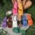 Sandálias planas para mulheres – Mules coloridas com design de biqueira quadrada, parte superior sintética, salto plano, lavável à mão, calçado casual | Sandálias com biqueira quadrada | Sandálias sintéticas