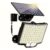 1 unidade de Luz Externa com Sensor de Movimento e 106 LEDs Alimentada por Energia Solar com Ângulo Largo de 135° para Iluminação do Crepúsculo ao Amanhecer para Jardim & Garagem – À Prova d’Água, Controle Remoto, Acabamento em Metal Polido, Preto, Iluminação de Garagem | Luz Montável na Parede | Luz com Painel Solar