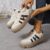 Tênis Femininos Com Tendência De Blocos De Cores, Com Cadarço, Sola Macia E Plataforma, Sapatos Versáteis De Cano Baixo